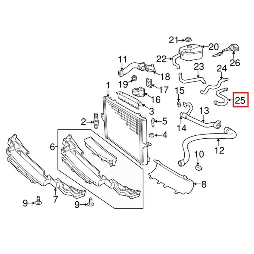 Volvo Heater Hose - Outlet 9445383